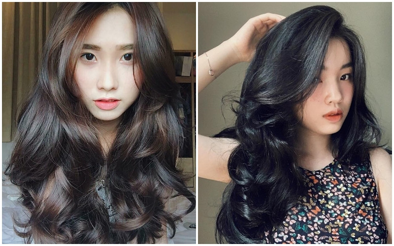 Tóc uốn layer lọn xoăn dày bồng bềnh
