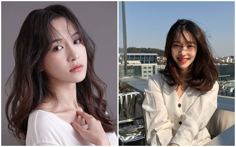 Tóc uốn layer nhẹ ngang vai thanh lịch