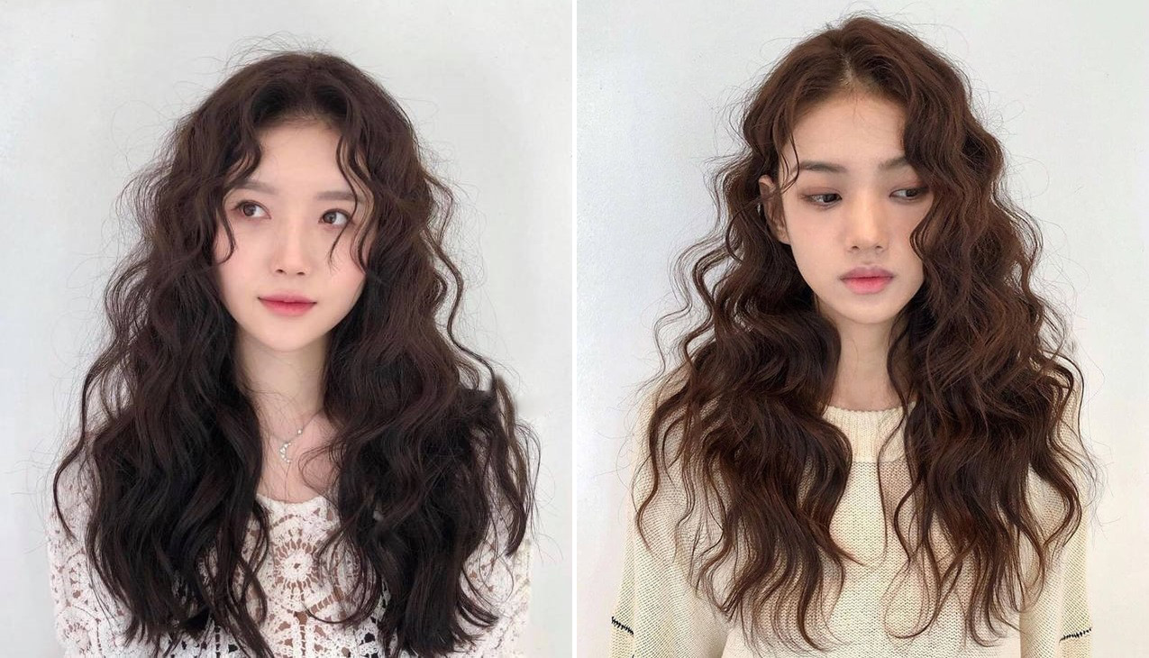 Tóc xoăn sóng nước tự nhiên
