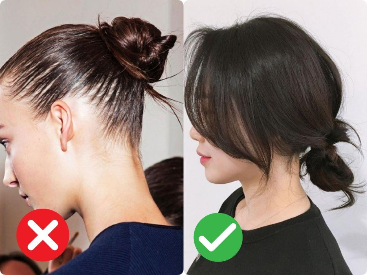 Tránh cột tóc quá chặt để thoải mái