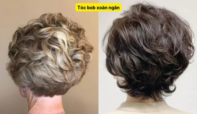 Uốn sóng nước nhẹ nhàng cho tóc ngắn