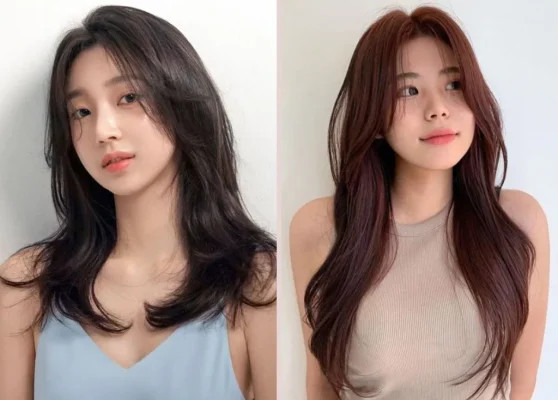 Vẻ đẹp thanh lịch của tóc dài thẳng tỉa layer