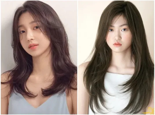 Vẻ đẹp tối giản của tóc dài thẳng không uốn