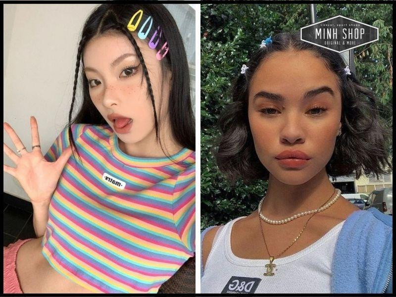 Các mẫu kẹp tóc thời trang với nhiều hình dáng và màu sắc khác nhau