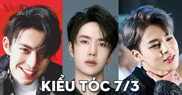 Hình ảnh minh họa kiểu tóc nam 7/3