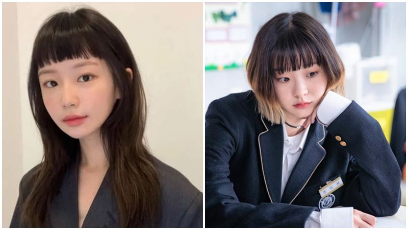 Mái ngố thưa cho mặt tròn