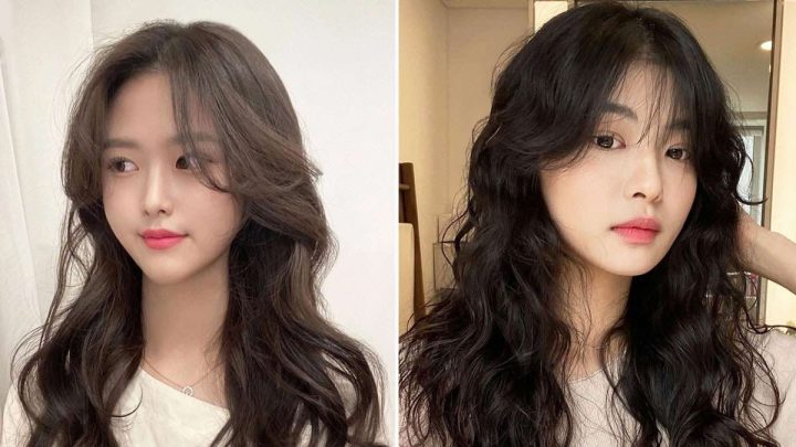 Mẫu tóc dài uốn lượn sóng nhẹ nhàng thể hiện sự nữ tính