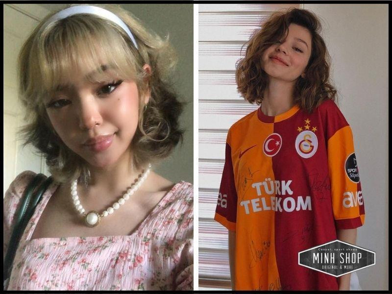 Mô tả kiểu tóc ngắn uốn xoăn tạo cảm giác trẻ trung và năng động