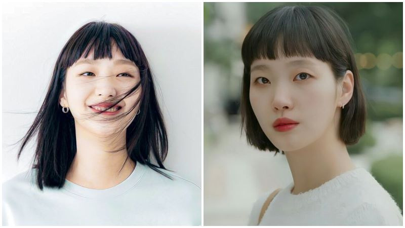 Tóc ngắn dễ thương với mái ngố