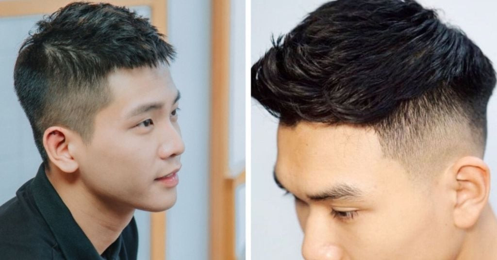 Tóc Sporty cho mặt trái xoan