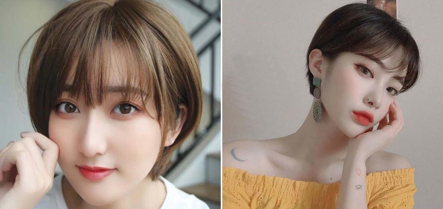 Tóc tém nhuộm màu tôn lên nét mặt